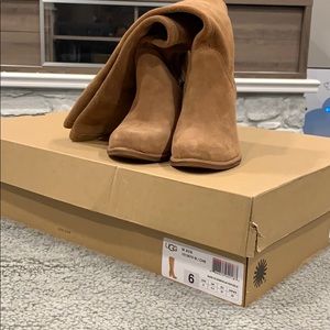 UGG AVA SEUDE KNEE SCRUNCH BOOT
